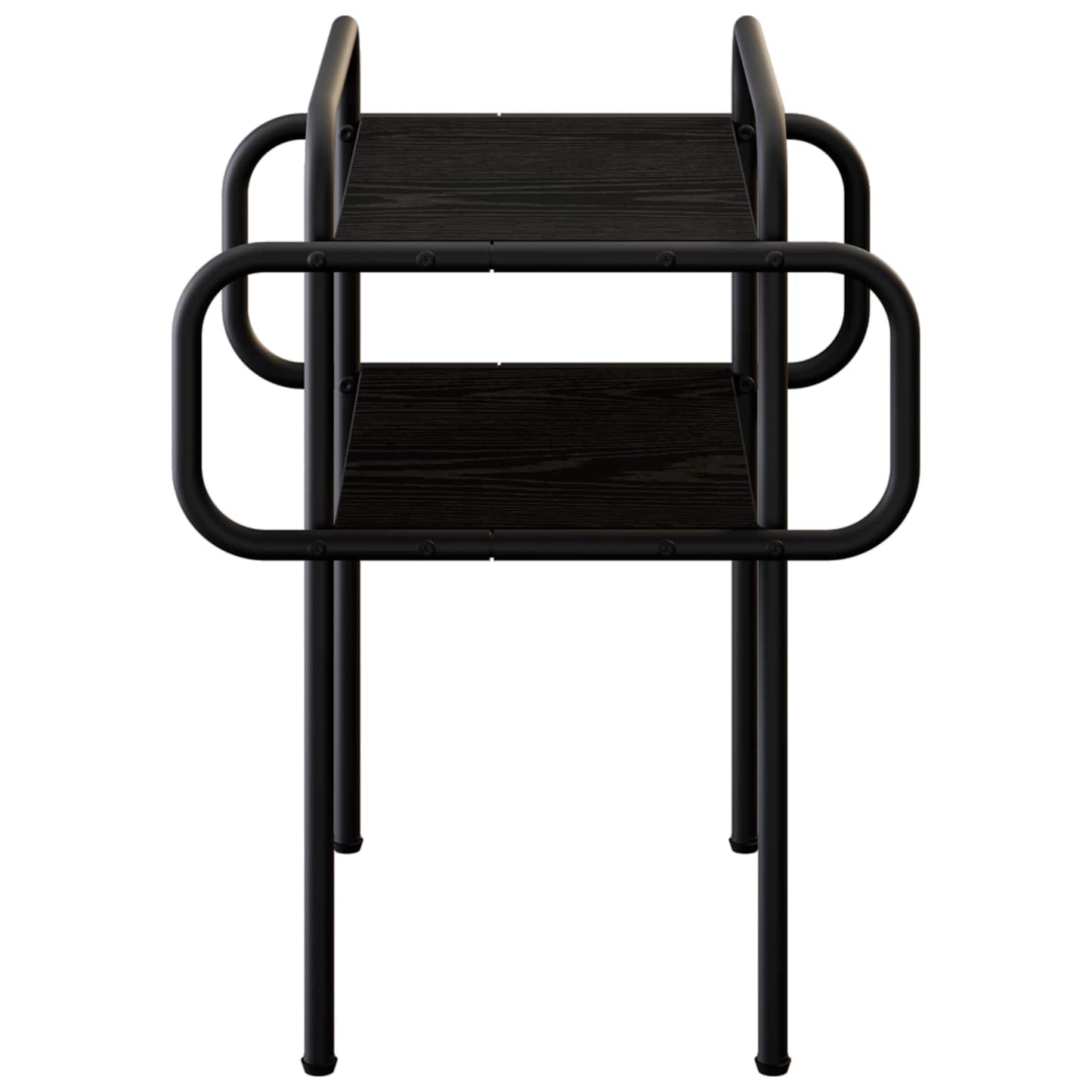 vidaXL Coffee Table Black Oak 40 x 40 x 51 cm Engineered Wood