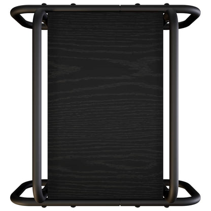 vidaXL Coffee Table Black Oak 40 x 40 x 51 cm Engineered Wood