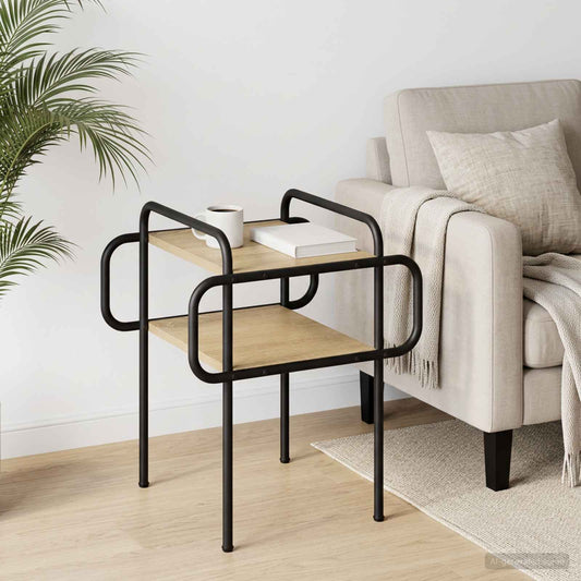 vidaXL Coffee Table Sonoma Oak 40 x 40 x 51 cm Engineered Wood