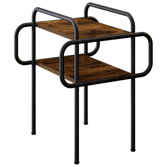 vidaXL Coffee Table Smoked Oak 40 x 40 x 51 cm Engineered Wood