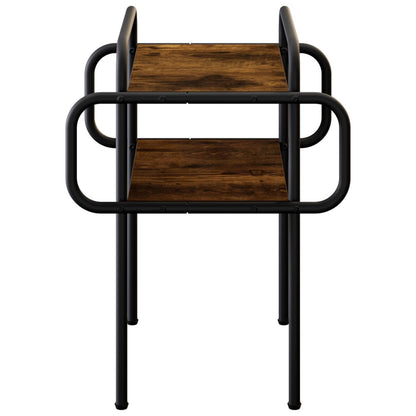 vidaXL Coffee Table Smoked Oak 40 x 40 x 51 cm Engineered Wood