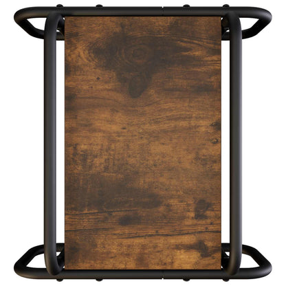 vidaXL Coffee Table Smoked Oak 40 x 40 x 51 cm Engineered Wood