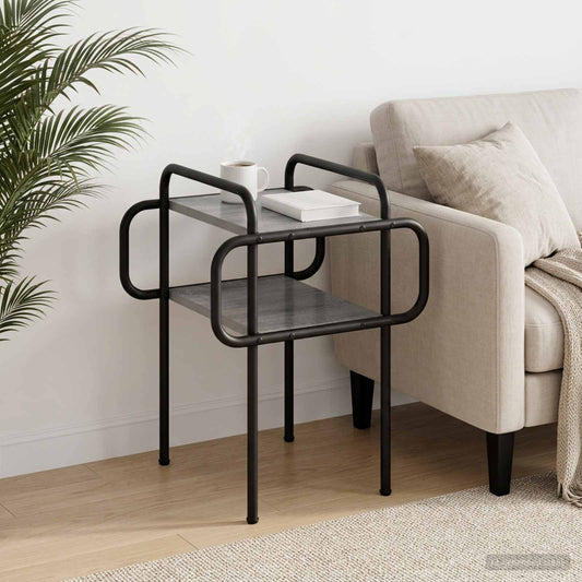 vidaXL Coffee Table Grey Sonoma 40 x 40 x 51 cm Engineered Wood