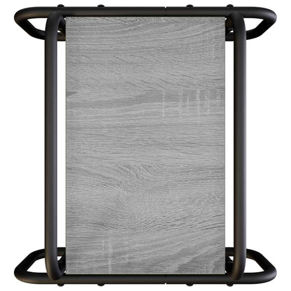 vidaXL Coffee Table Grey Sonoma 40 x 40 x 51 cm Engineered Wood