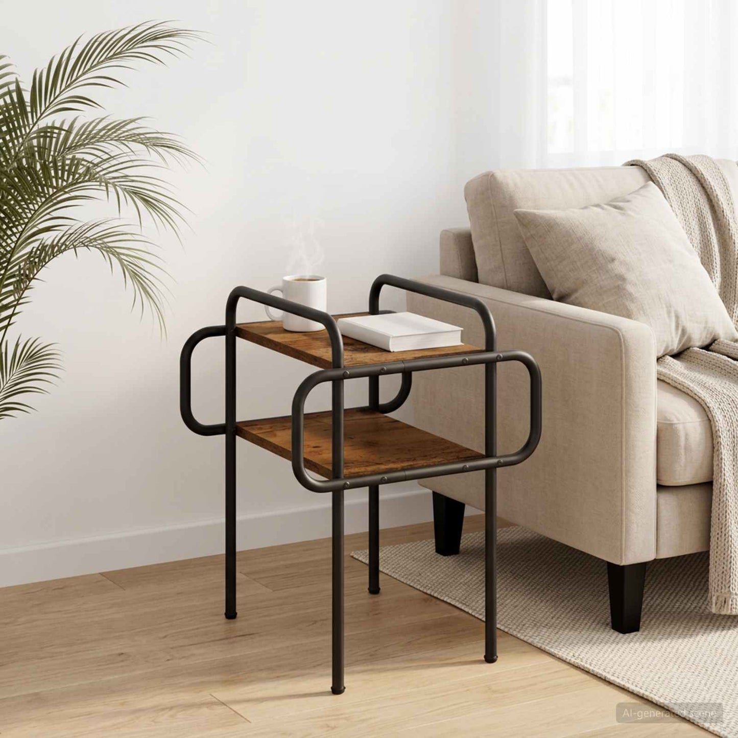 vidaXL Coffee Table Old Wood 40 x 40 x 51 cm Engineered Wood