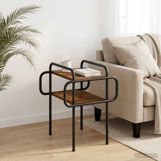 vidaXL Coffee Table Old Wood 40 x 40 x 51 cm Engineered Wood