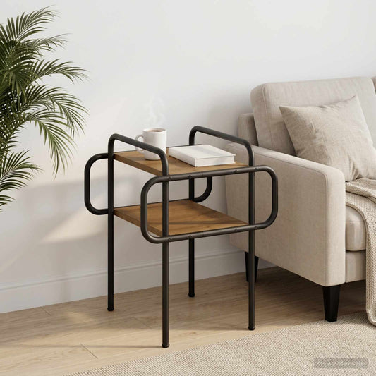 vidaXL Coffee Table Artisan Oak 40 x 40 x 51 cm Engineered Wood
