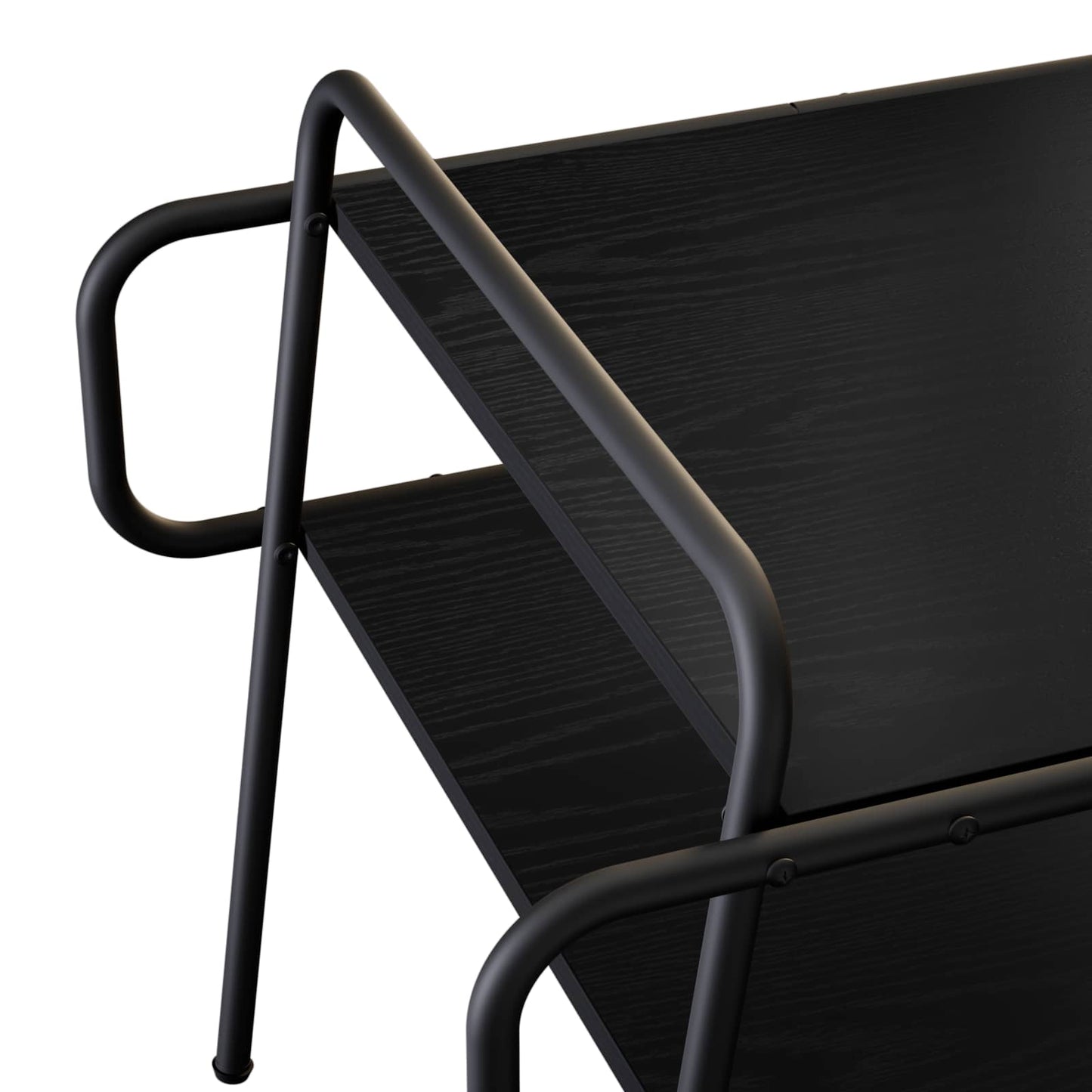 vidaXL Coffee Table Black Oak 50 x 50 x 51 cm Engineered Wood