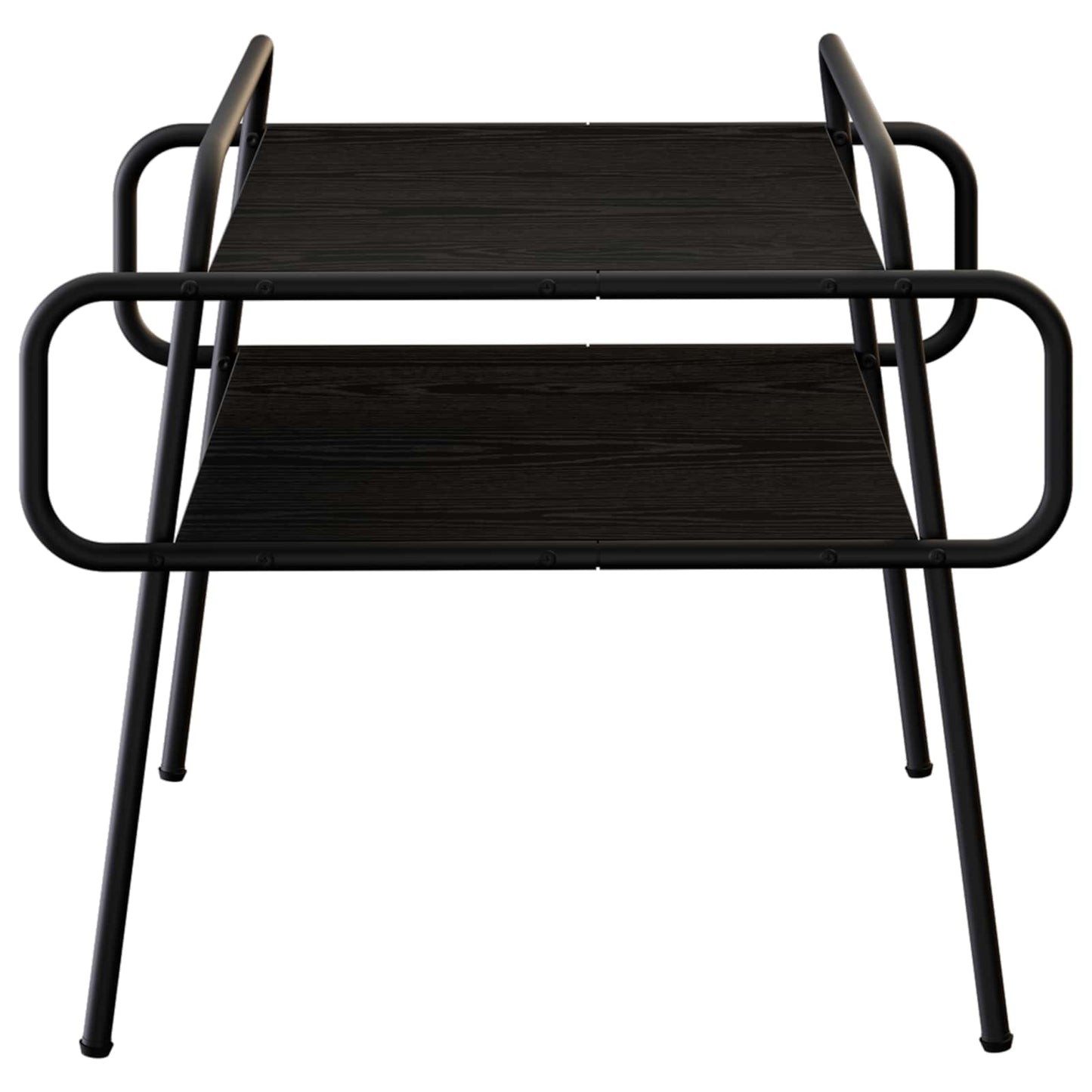 vidaXL Coffee Table Black Oak 50 x 50 x 51 cm Engineered Wood