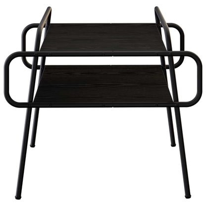 vidaXL Coffee Table Black Oak 50 x 50 x 51 cm Engineered Wood
