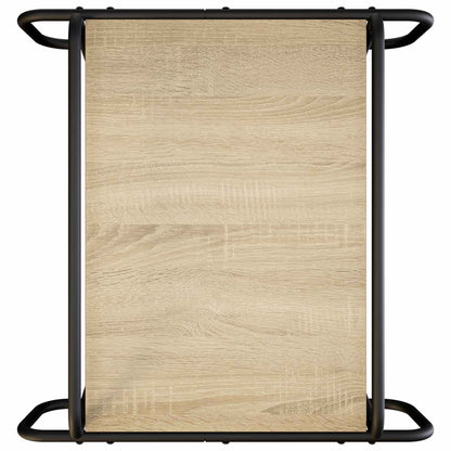 vidaXL Coffee Table Sonoma Oak 50 x 50 x 51 cm Engineered Wood