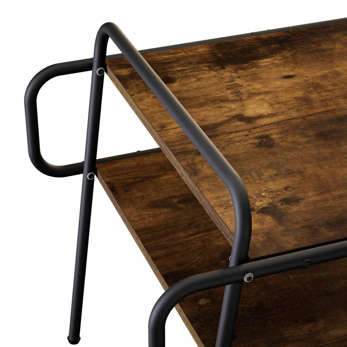 vidaXL Coffee Table Smoked Oak 50 x 50 x 51 cm Engineered Wood