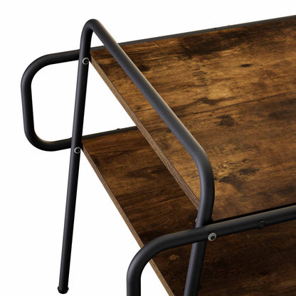 vidaXL Coffee Table Smoked Oak 50 x 50 x 51 cm Engineered Wood