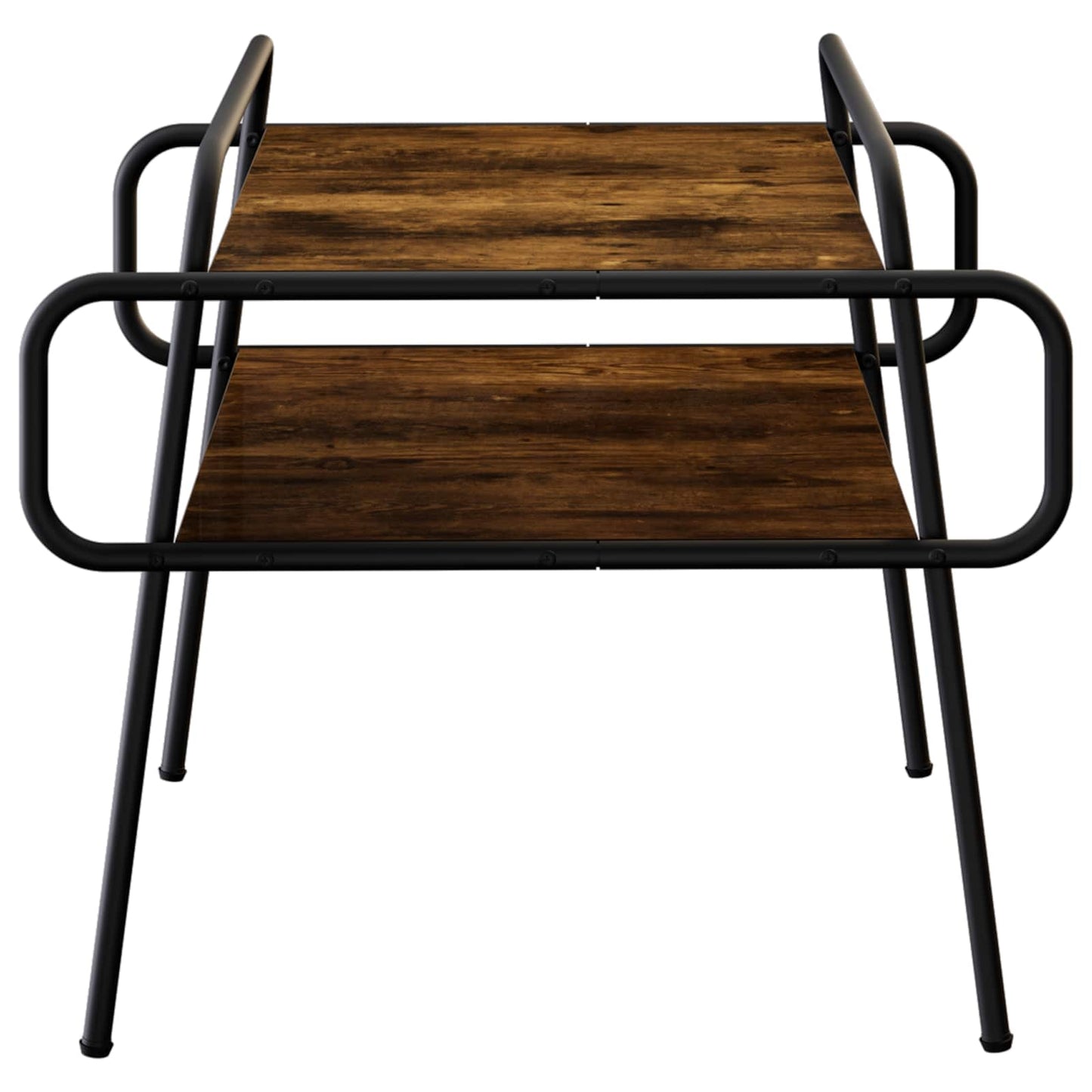 vidaXL Coffee Table Smoked Oak 50 x 50 x 51 cm Engineered Wood
