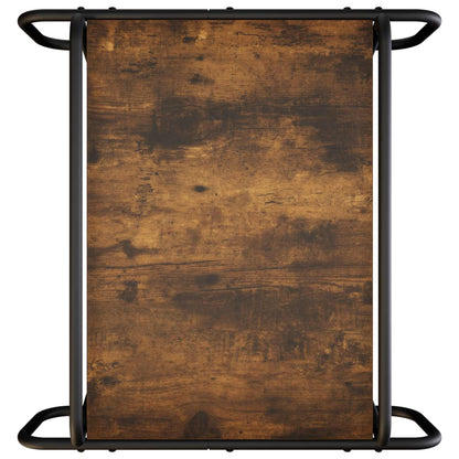 vidaXL Coffee Table Smoked Oak 50 x 50 x 51 cm Engineered Wood