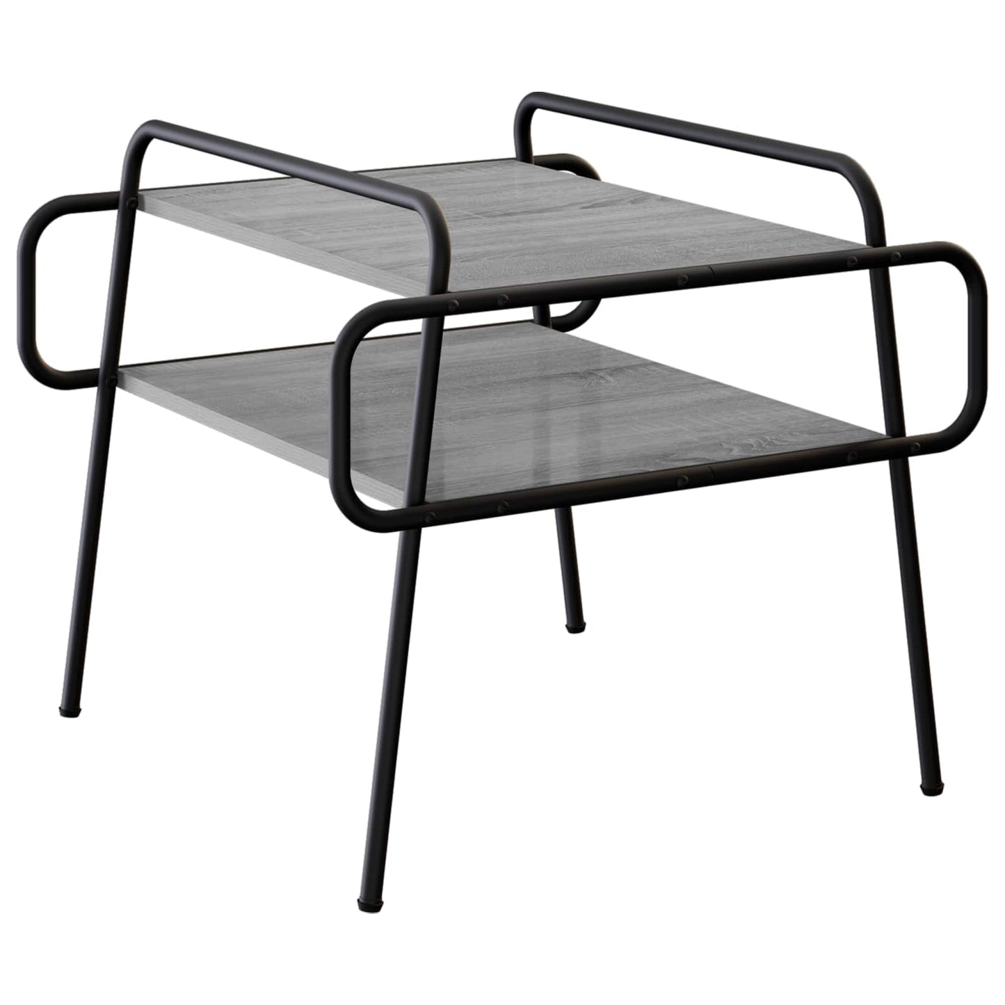 vidaXL Coffee Table Grey Sonoma 50 x 50 x 51 cm Engineered Wood