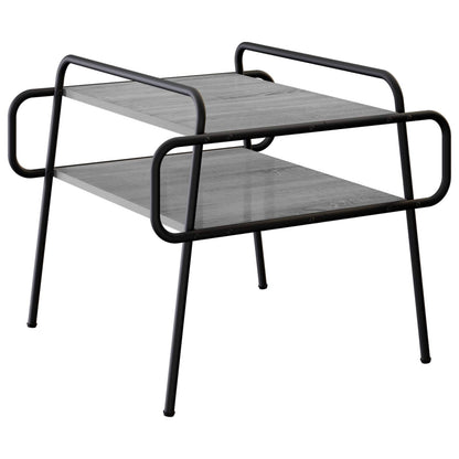 vidaXL Coffee Table Grey Sonoma 50 x 50 x 51 cm Engineered Wood
