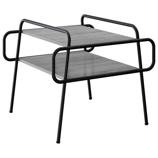 vidaXL Coffee Table Grey Sonoma 50 x 50 x 51 cm Engineered Wood