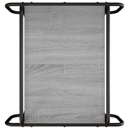 vidaXL Coffee Table Grey Sonoma 50 x 50 x 51 cm Engineered Wood