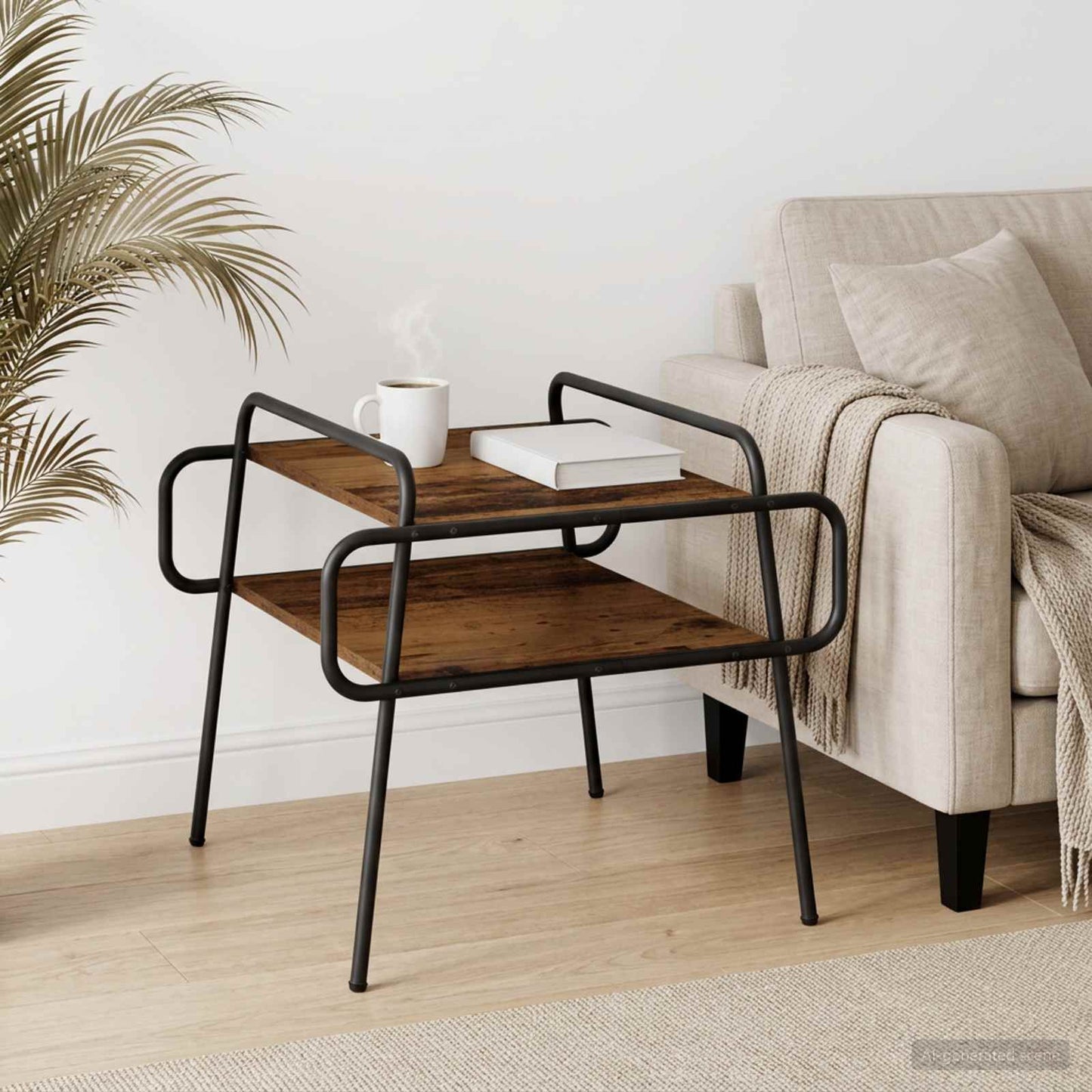 vidaXL Coffee Table Old Wood 50 x 50 x 51 cm Engineered Wood