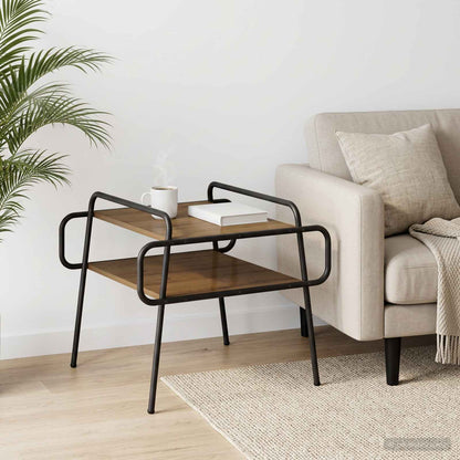 vidaXL Coffee Table Artisan Oak 50 x 50 x 51 cm Engineered Wood