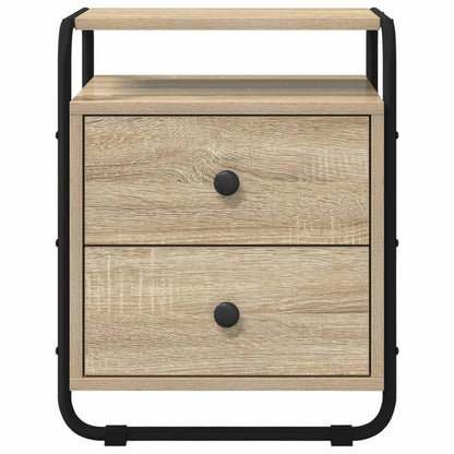 vidaXL Bedside Cabinet Sonoma Oak 40 x 36.5 x 50 cm Engineered Wood