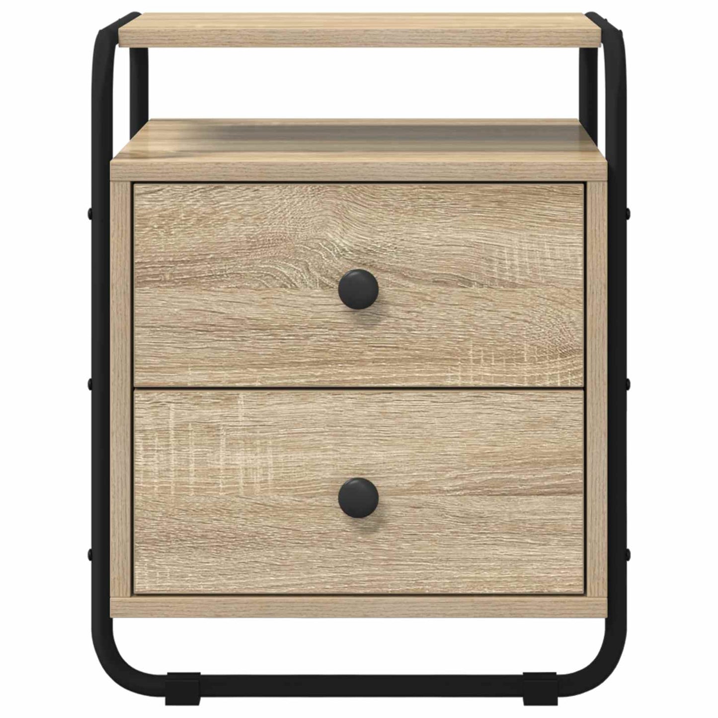 vidaXL Bedside Cabinet 2 pcs Sonoma Oak 40 x 36.5 x 50 cm