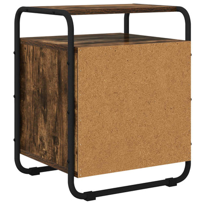 vidaXL Bedside Cabinet 2 pcs Smoked Oak 40 x 36.5 x 50 cm