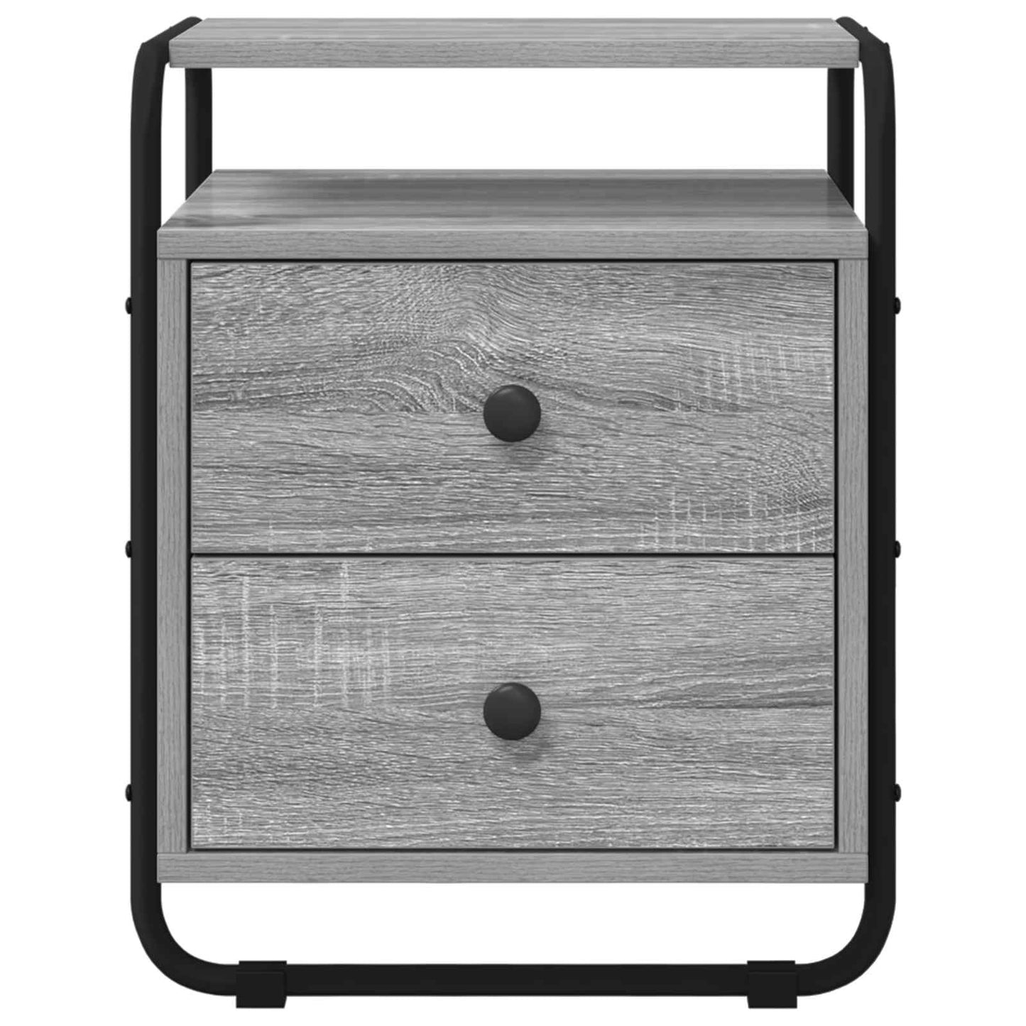 vidaXL Bedside Cabinet Grey Sonoma 40 x 36.5 x 50 cm Engineered Wood