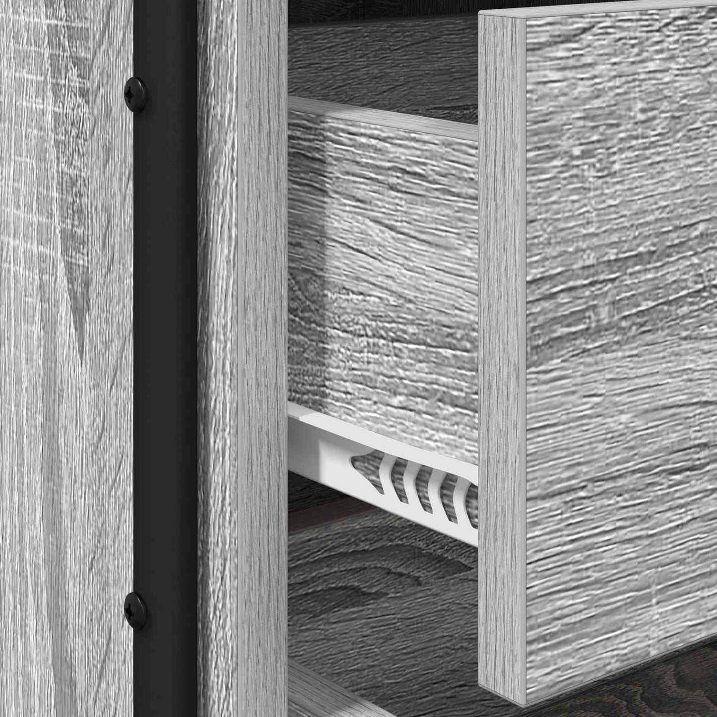 vidaXL Bedside Cabinet 2 pcs Grey Sonoma 40 x 36.5 x 50 cm