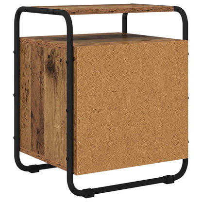 vidaXL Bedside Cabinet Old Wood 40 x 36.5 x 50 cm Engineered Wood