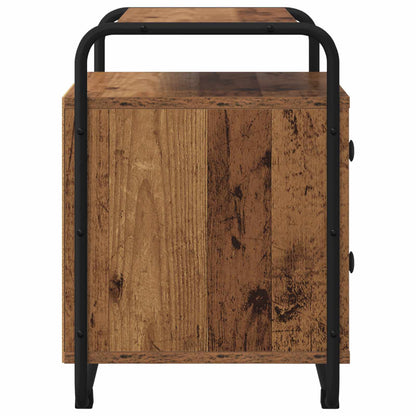 vidaXL Bedside Cabinet Old Wood 40 x 36.5 x 50 cm Engineered Wood