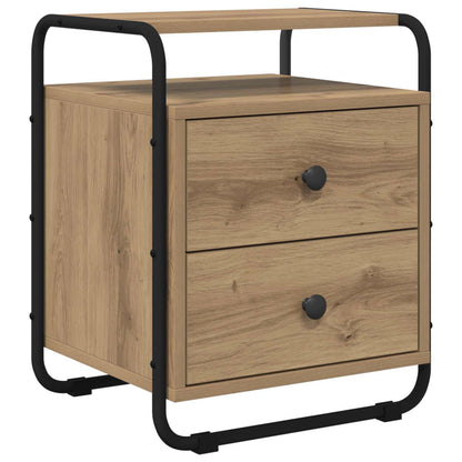 vidaXL Bedside Cabinet Artisan Oak 40 x 36.5 x 50 cm Engineered Wood