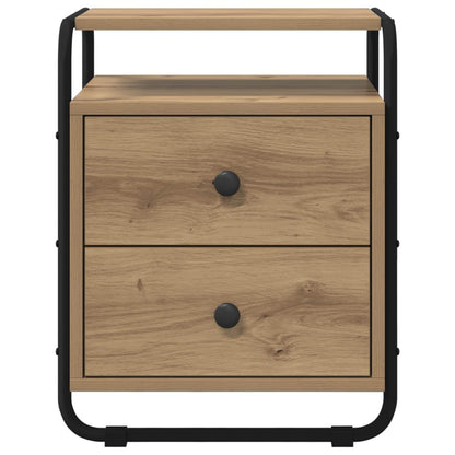vidaXL Bedside Cabinet 2 pcs Artisan Oak 40 x 36.5 x 50 cm