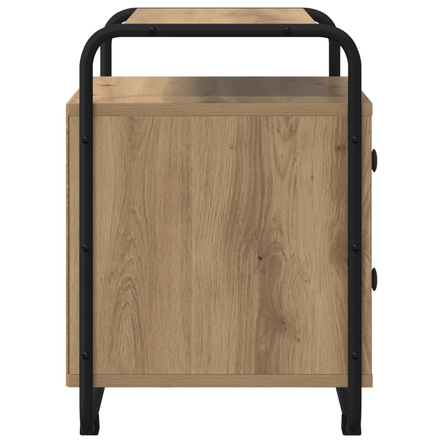 vidaXL Bedside Cabinet 2 pcs Artisan Oak 40 x 36.5 x 50 cm