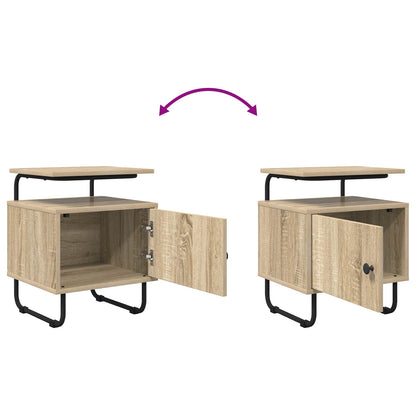 vidaXL Bedside Cabinet Sonoma Oak 40 x 36.5 x 50 cm Engineered Wood