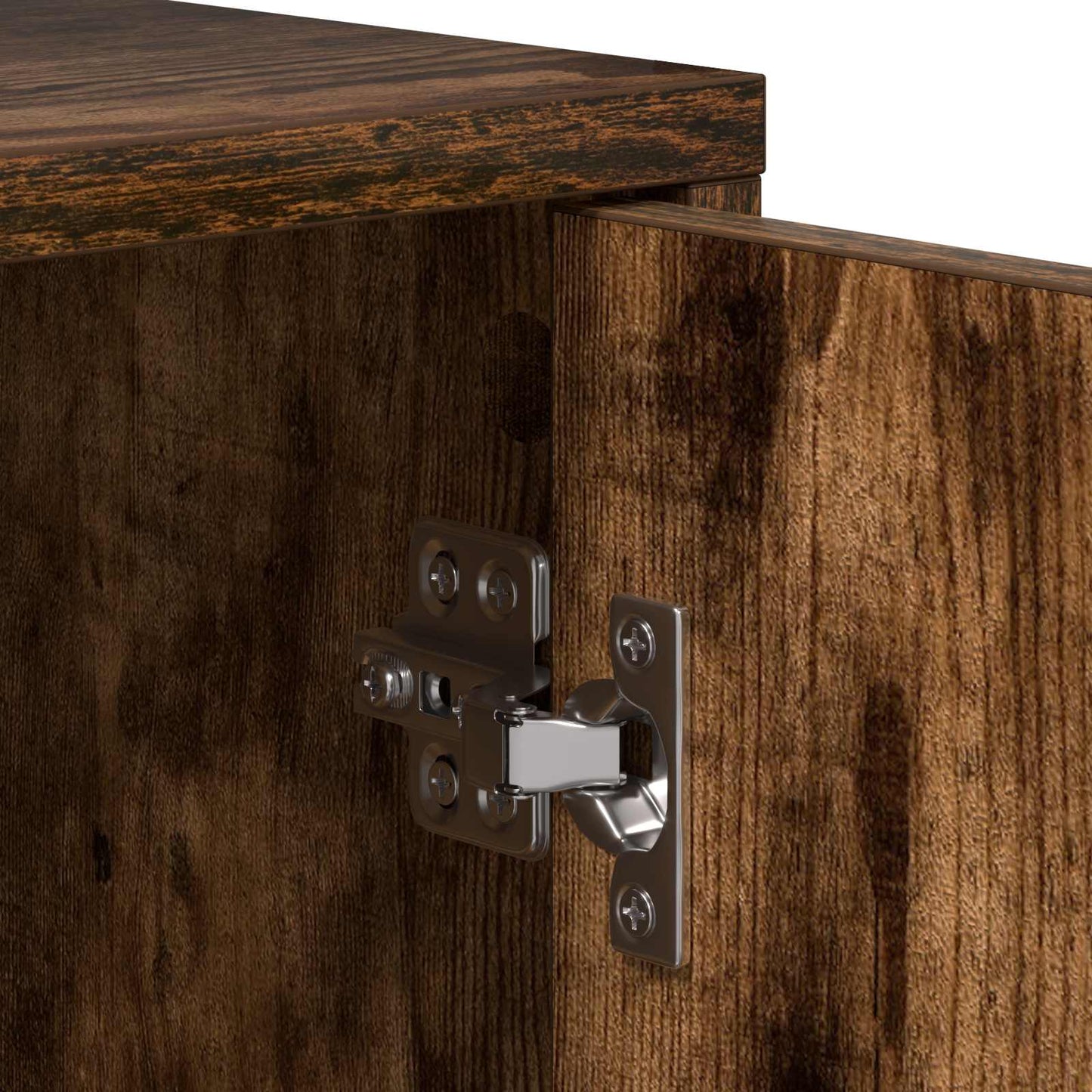 vidaXL Bedside Cabinet Smoked Oak 40 x 36.5 x 50 cm Engineered Wood