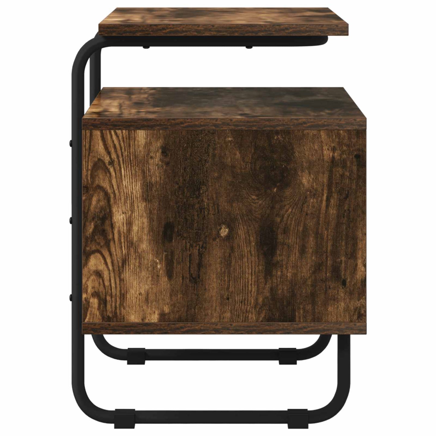 vidaXL Bedside Cabinet Smoked Oak 40 x 36.5 x 50 cm Engineered Wood