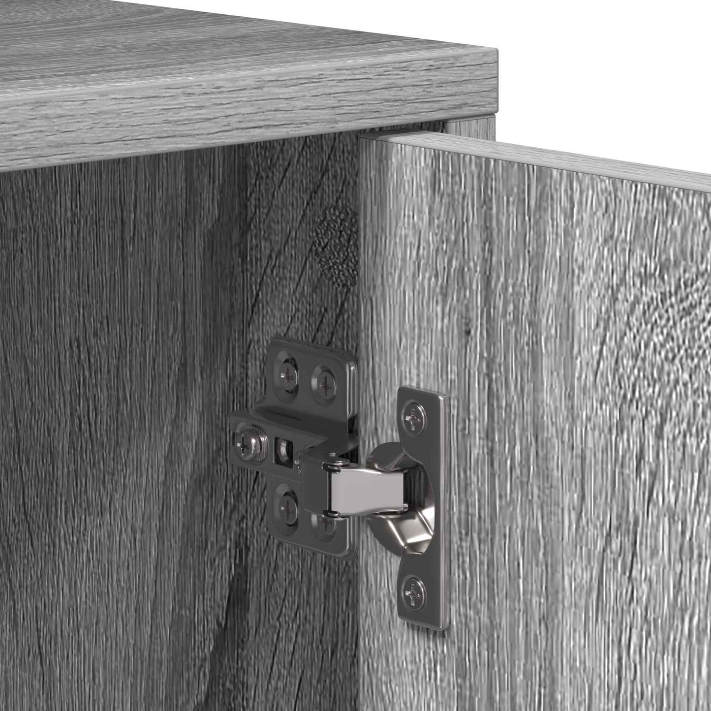 vidaXL Bedside Cabinet Grey Sonoma 40 x 36.5 x 50 cm Engineered Wood