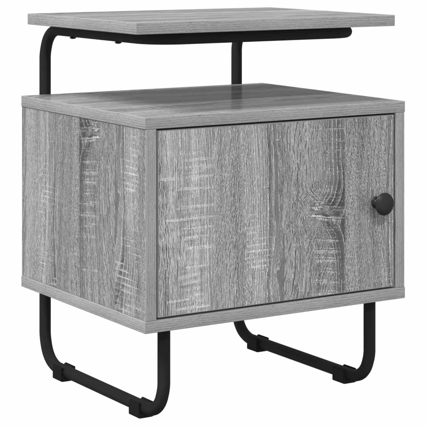 vidaXL Bedside Cabinet Grey Sonoma 40 x 36.5 x 50 cm Engineered Wood