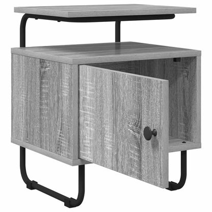 vidaXL Bedside Cabinet Grey Sonoma 40 x 36.5 x 50 cm Engineered Wood