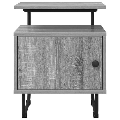 vidaXL Bedside Cabinet Grey Sonoma 40 x 36.5 x 50 cm Engineered Wood