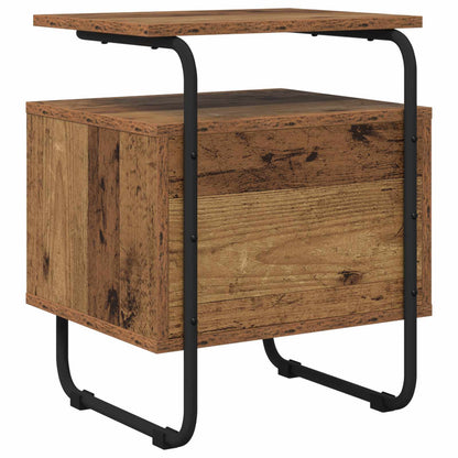 vidaXL Bedside Cabinet Old Wood 40 x 36.5 x 50 cm Engineered Wood
