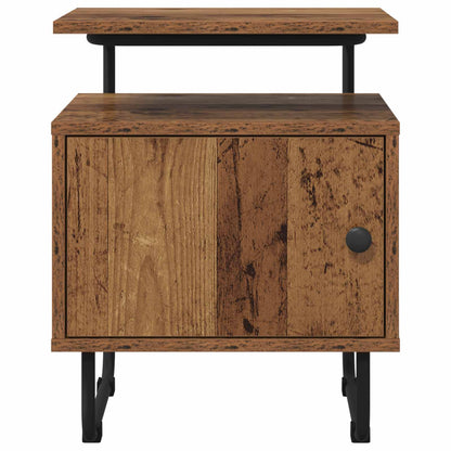 vidaXL Bedside Cabinet Old Wood 40 x 36.5 x 50 cm Engineered Wood
