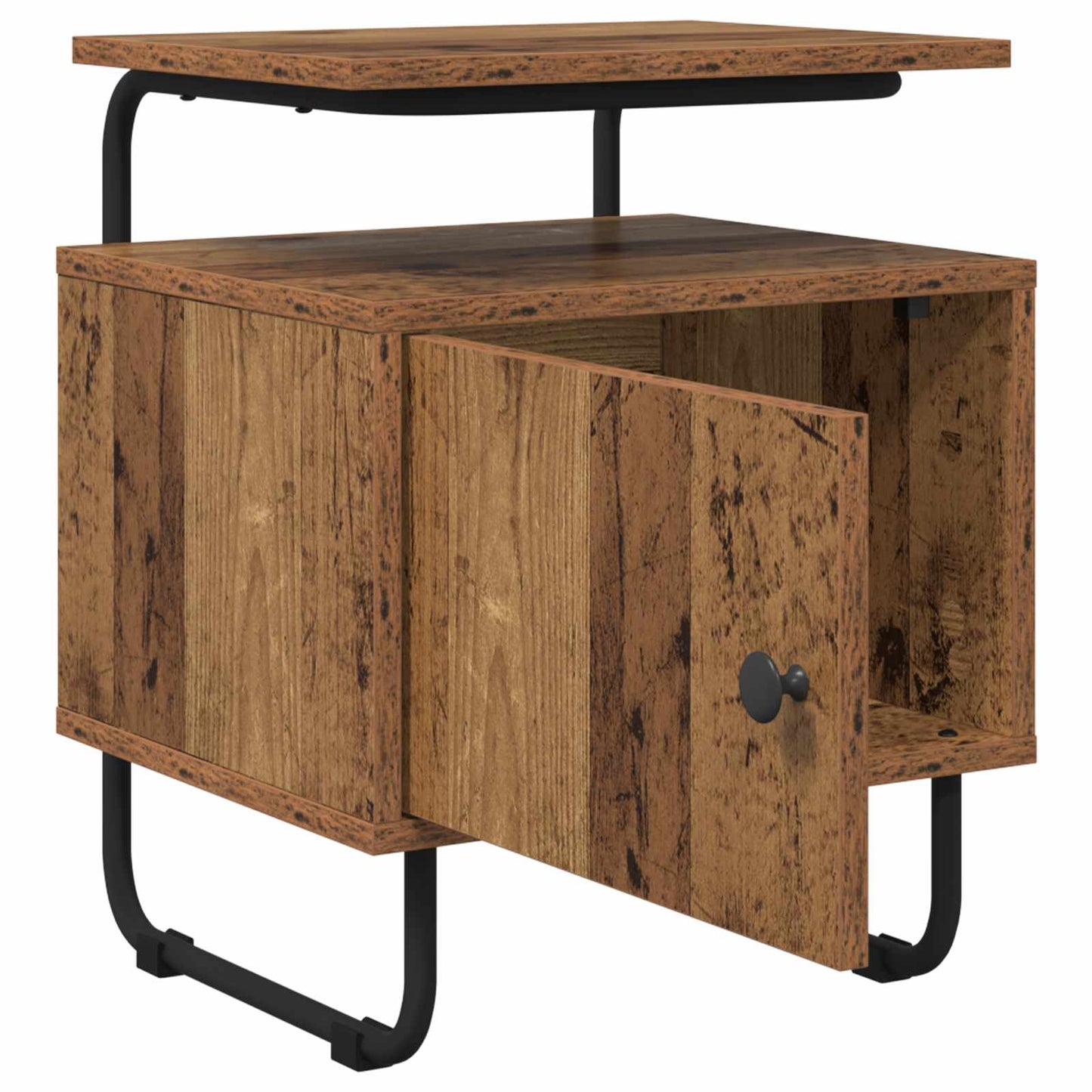 vidaXL Bedside Cabinet 2 pcs Old Wood 40 x 36.5 x 50 cm