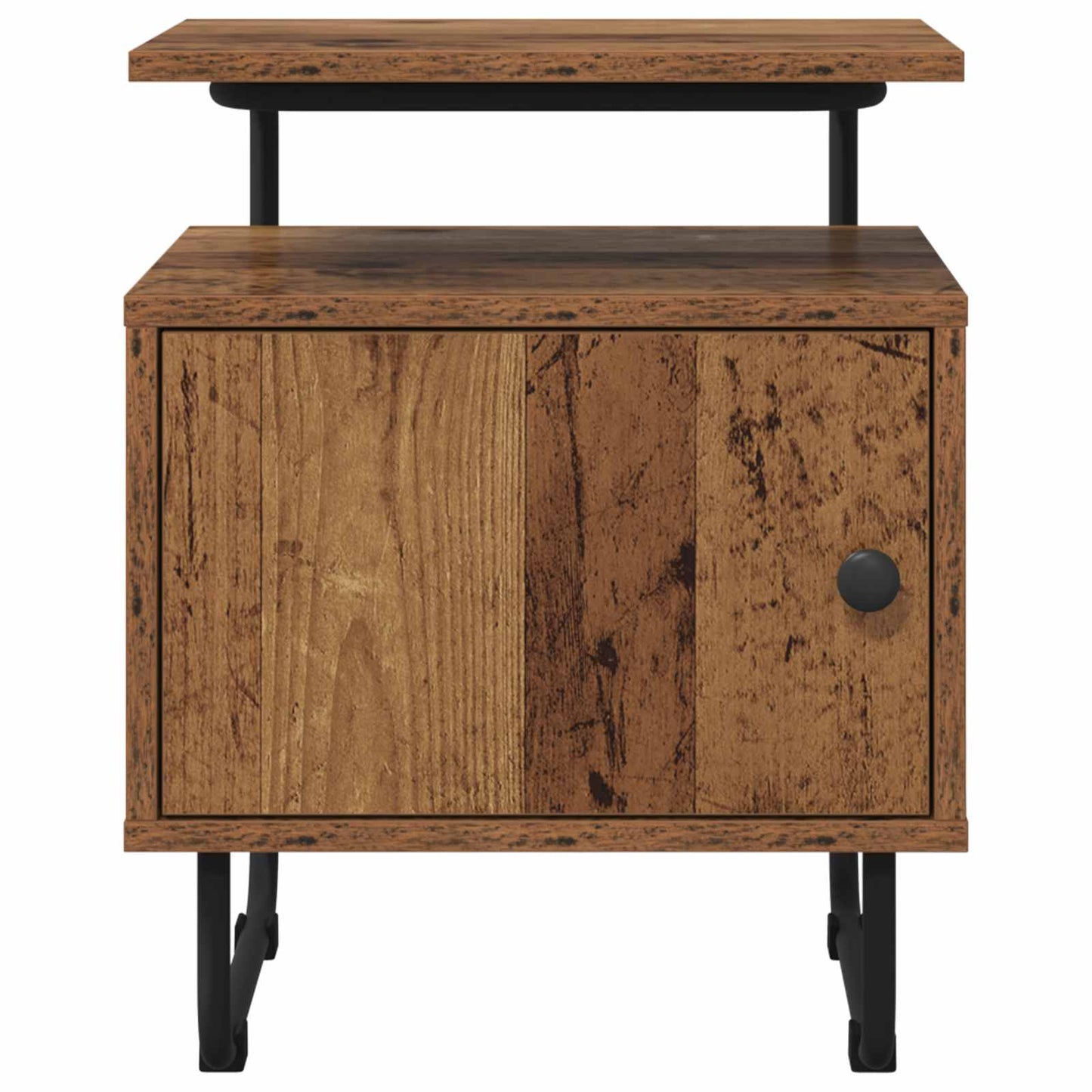 vidaXL Bedside Cabinet 2 pcs Old Wood 40 x 36.5 x 50 cm