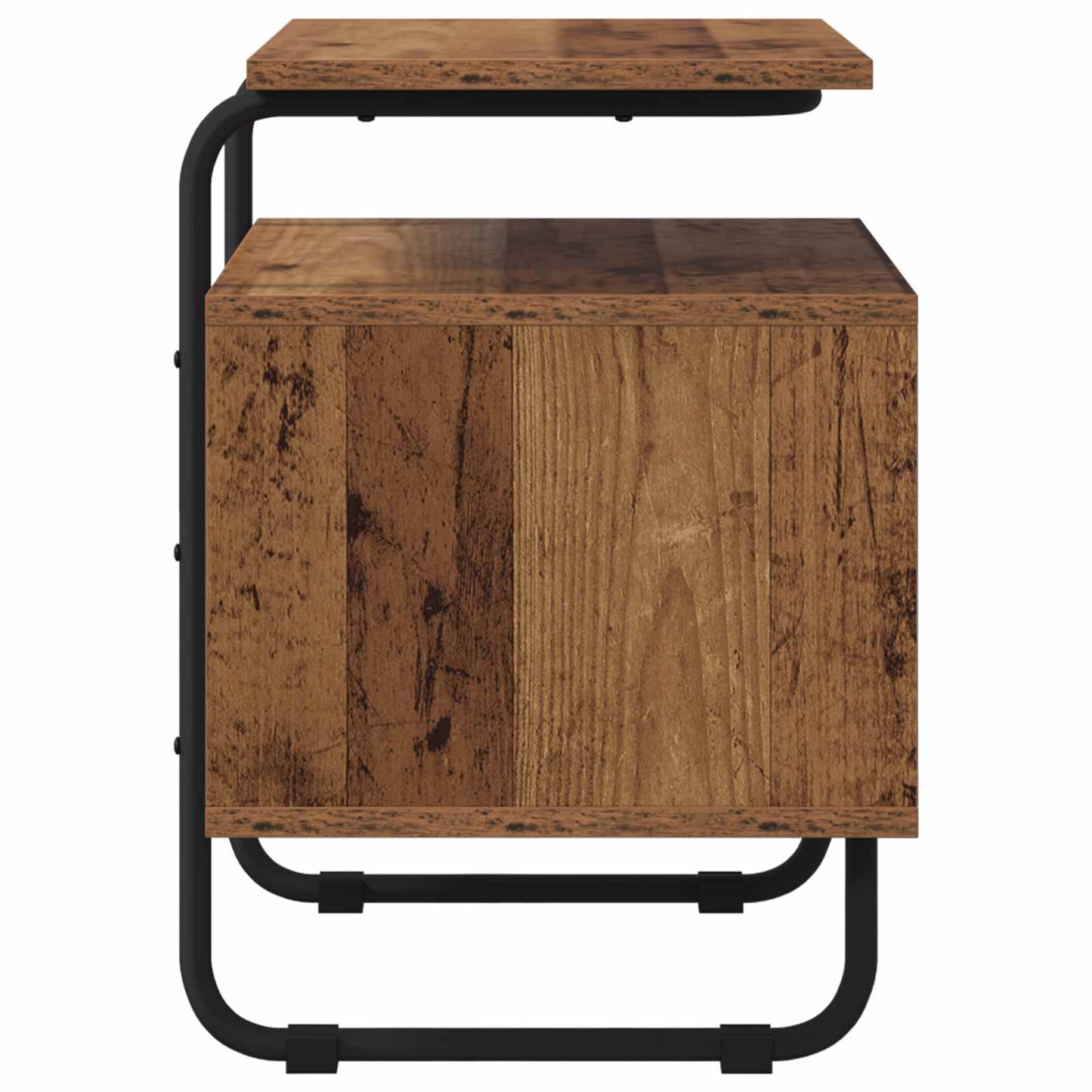 vidaXL Bedside Cabinet 2 pcs Old Wood 40 x 36.5 x 50 cm
