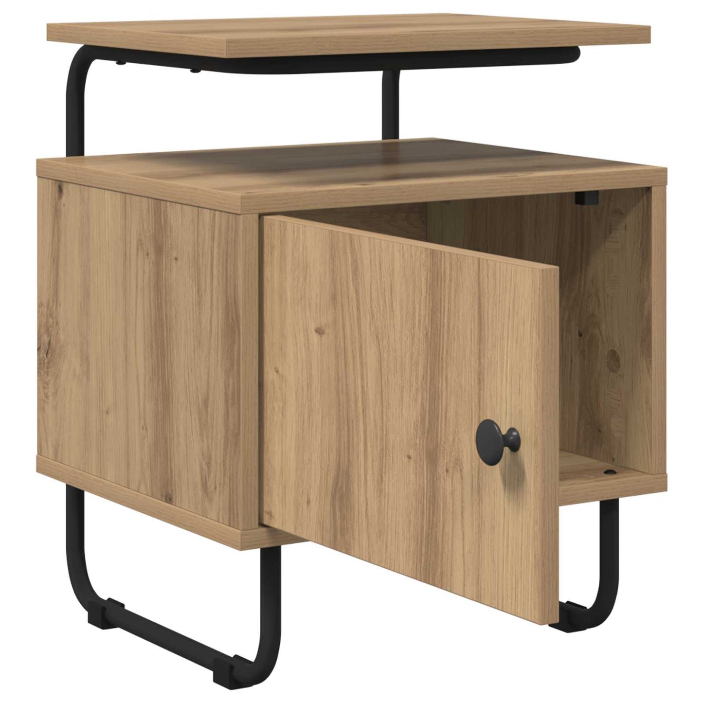 vidaXL Bedside Cabinet Artisan Oak 40 x 36.5 x 50 cm Engineered Wood