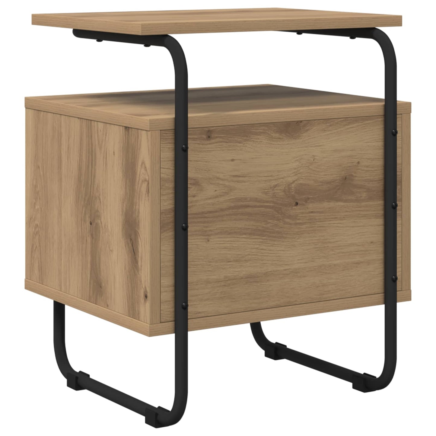 vidaXL Bedside Cabinet Artisan Oak 40 x 36.5 x 50 cm Engineered Wood