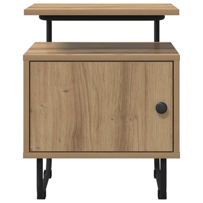 vidaXL Bedside Cabinet Artisan Oak 40 x 36.5 x 50 cm Engineered Wood